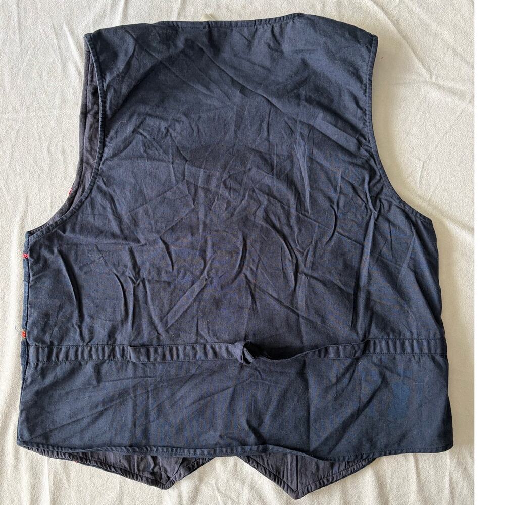 Casey and Max Woman's Vintage 90s Floral Velvet Vest Size Medium Cottage - Picture 2 of 5